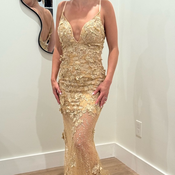 Jovani Gold Prom Dress